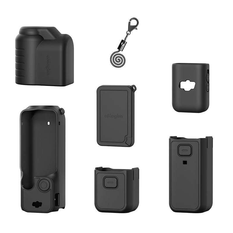 AMAGISN Silicone Protective Case for DJI Osmo Pocket 3 Action Camera Accessories Kit AMAGISN Silicone Protective Case for DJI Osmo Pocket 3 Action Camera Accessories Kit